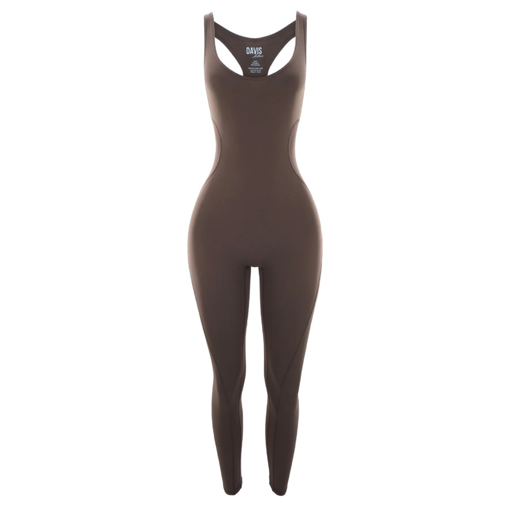 Davis Active Tank Jumpsuit Chocolate Size S/M
